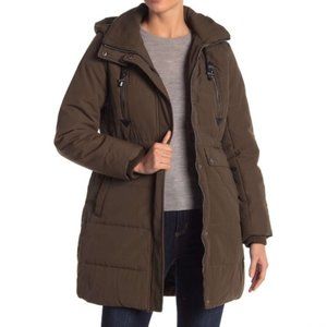 Lucky Brand Hooded Parka Army Green Utility Jacket